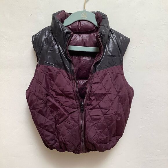 REVERSIBLE PUFF VEST PURPLE - Picture 5 of 6